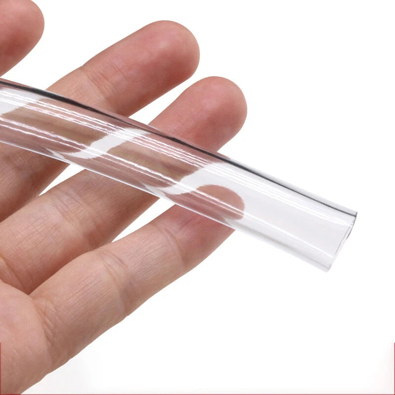Clear Soft PVC Tubing Transparent Flexible Hose Pipe — 3mm to 25mm ID, Cut to Length