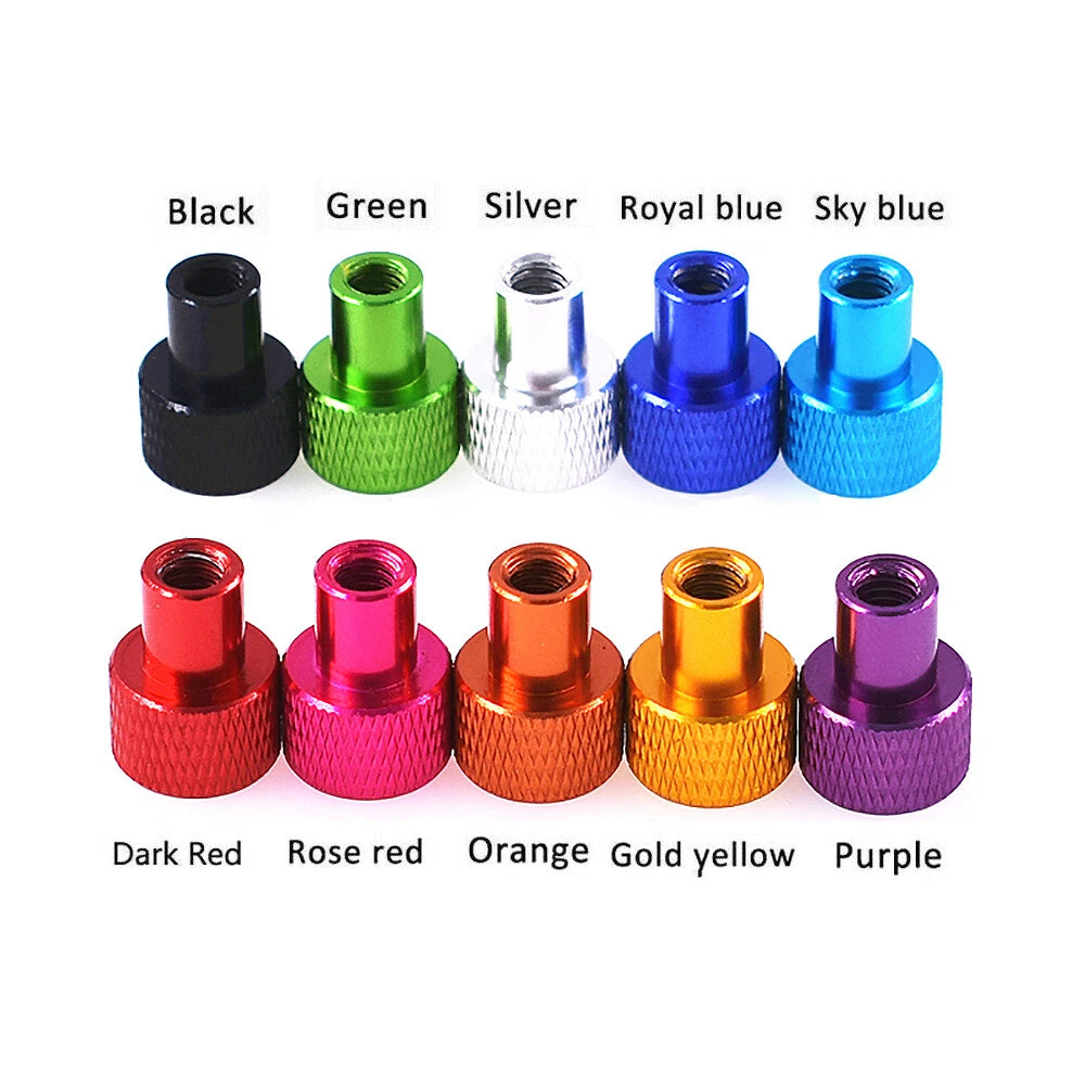 M5 25mm-100mm Knurled Thumb Screws Hand Grip Knob Bolts Coloured Turn Knob Screw
