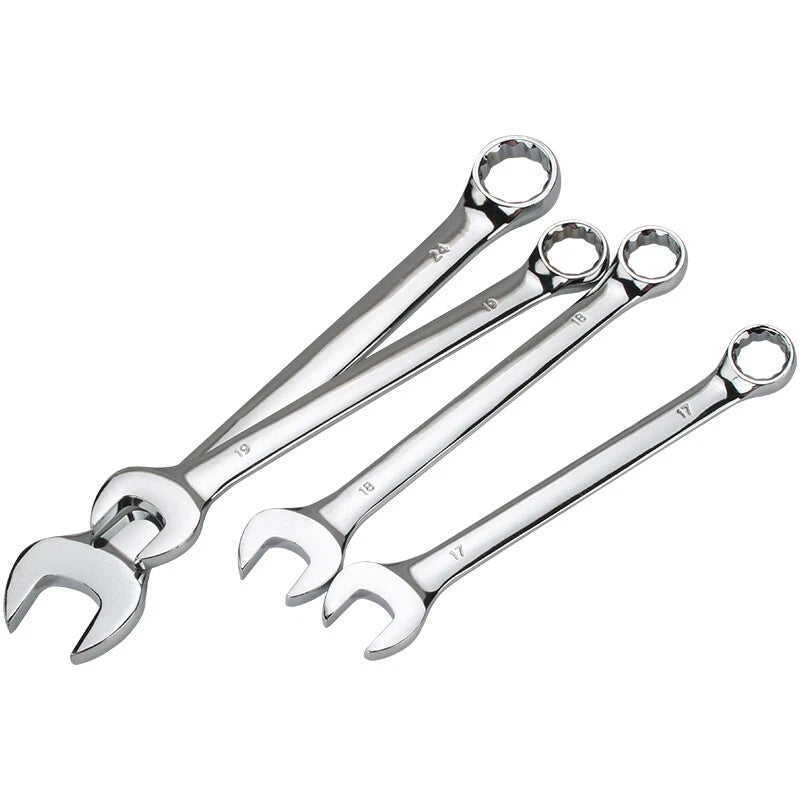7-36mm Combination Spanner Metric Gear Spanner Wrench Open End & Ring Fixed Head