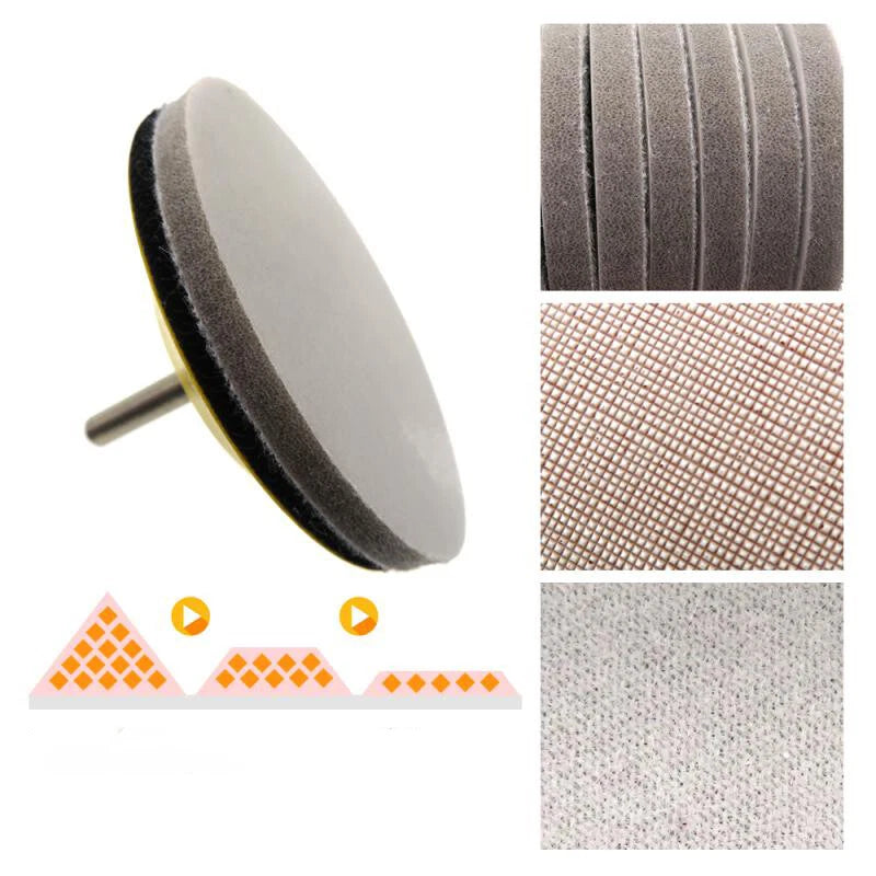 3 Inch Foam Sponge Sanding Disc Wet Sandpaper Wet & Dry Sanding Discs Sandpaper