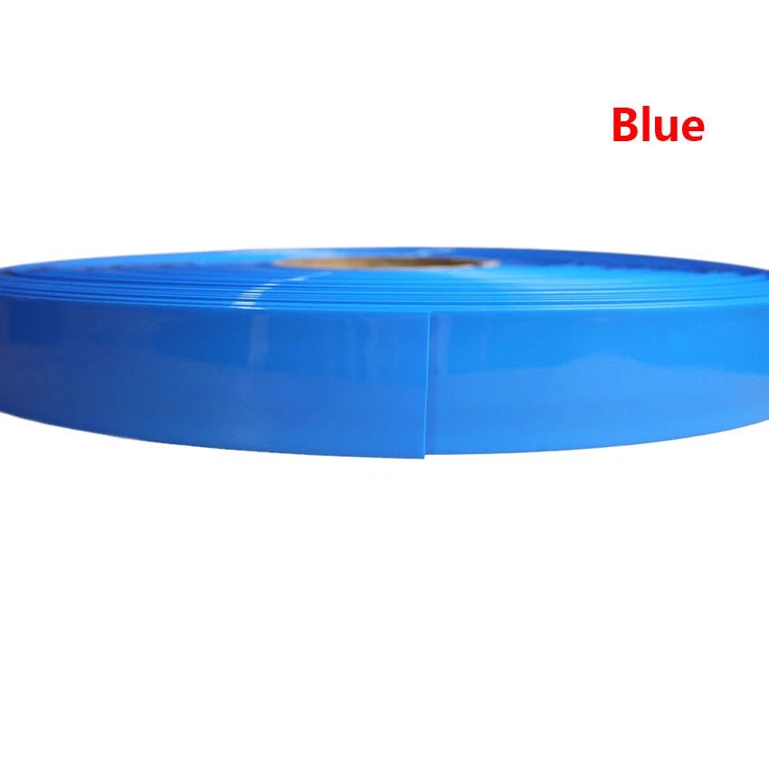 PVC Heat Shrink Tubing – Battery Sleeve Wrap, Colorful, Flat Width 7mm–45mm - HomeDIYer