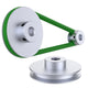 V Grooved Pulley PU Round Belt Pulleys Aluminum For 10mm Width Belt OD 40-100mm