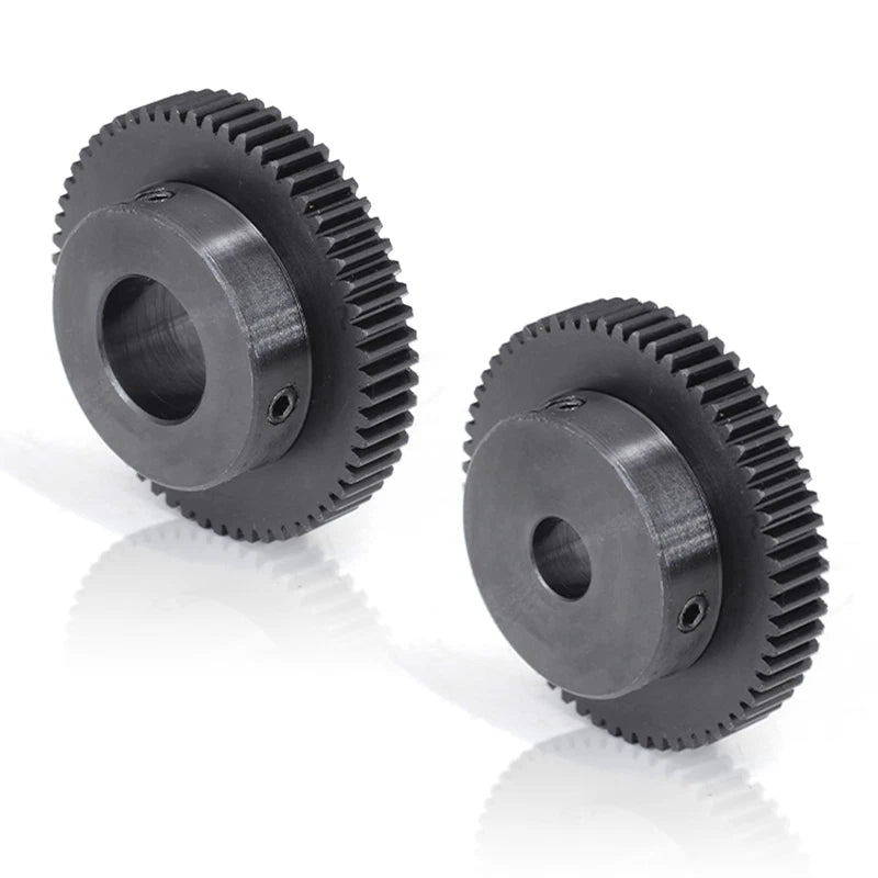 1 Mod 50 Teeth Spur Gear Motor Gears with Set Screws Black Oxide Carbon Steel