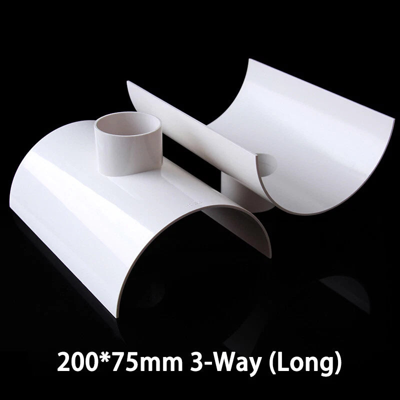 PVC Repair Pipe Fitting Reducing Tee Reducer Drain Pipe Fittings White 50-200mm