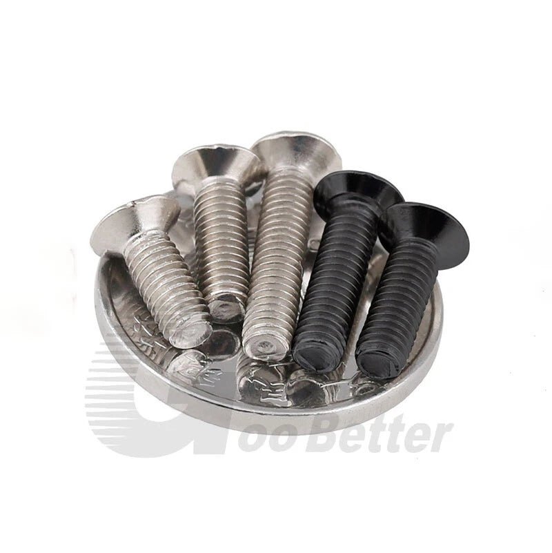 M1.0–M1.6 Phillips Flat Head Machine Screws — Nickel or Black Zinc Plated - HomeDIYer