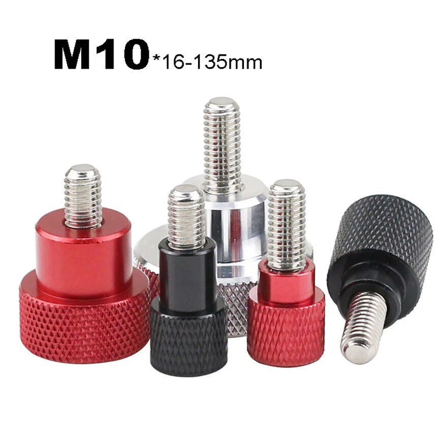 M3–M8 High‑Type Knurled Thumb Screws – Aluminum Handle + Stainless Steel Thread (6–135mm Lengths) - HomeDIYer