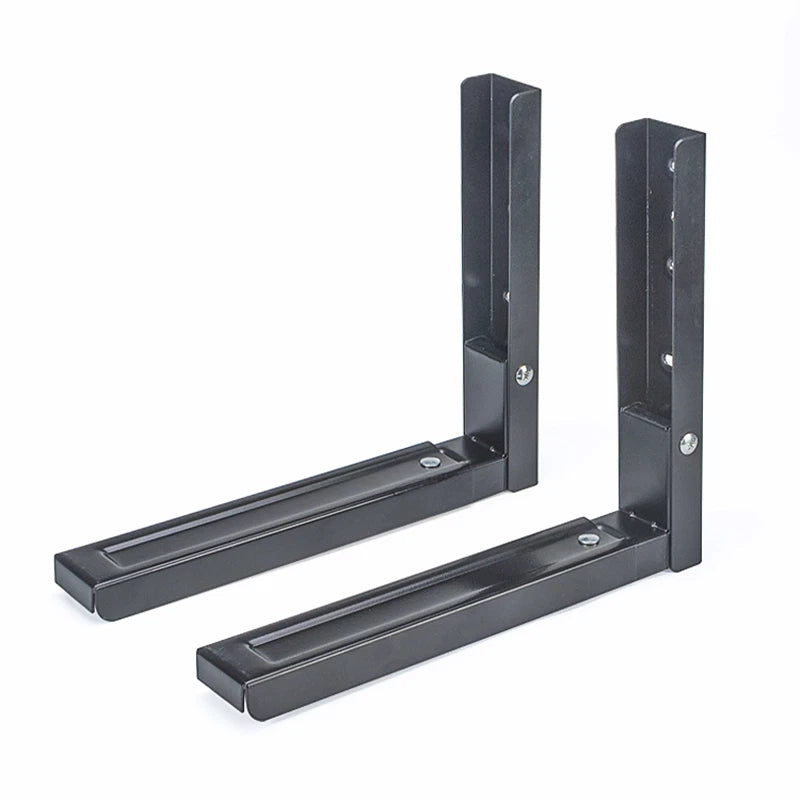 Adjustable Kitchen Shelf for Microwave Oven Folding Storage Stand L Bracket