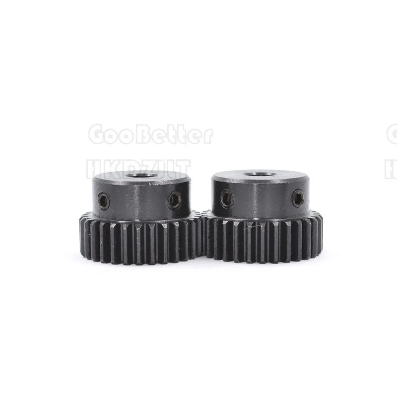 Mod 0.8 Spur Gears 15 - 80 Teeth 4-12 mm Bore With Step Pinion Gear Carbon Steel