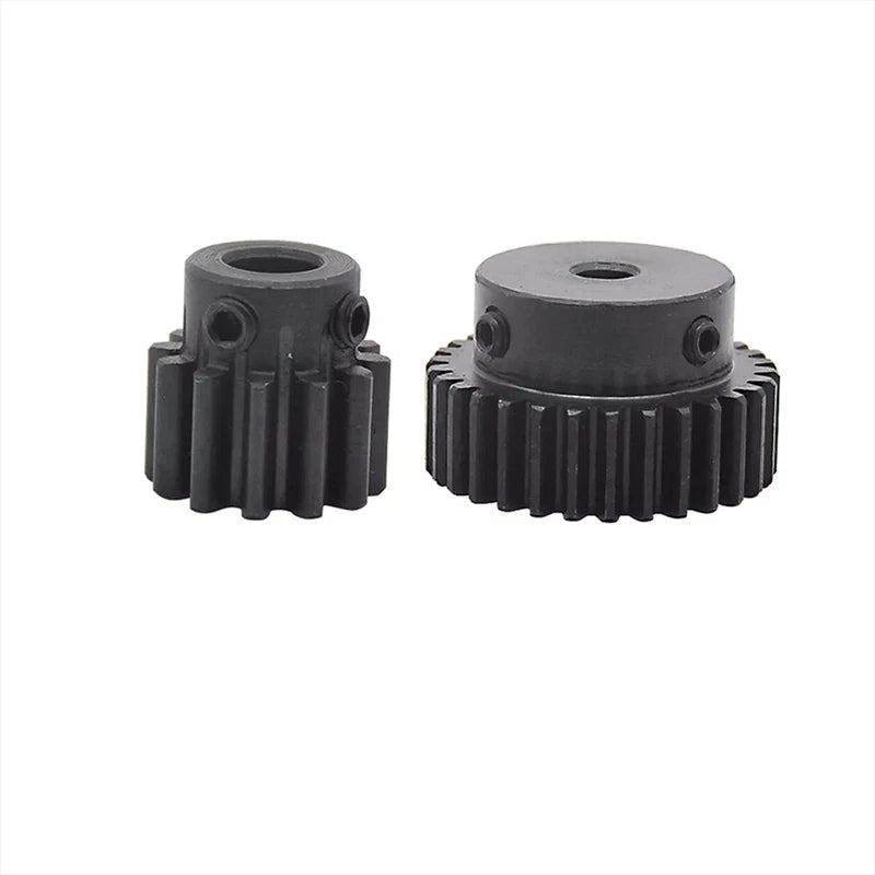 Modul 1.5 Spur Gears 12-50 Teeth Pinion Gear 5mm-25mm Bore With Screw Hardened