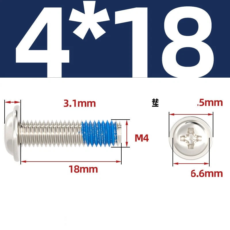 M2–M6 Flanged Button Head Screws – Carbon Steel, Phillips Drive, Nickel or Black Zinc Plated
