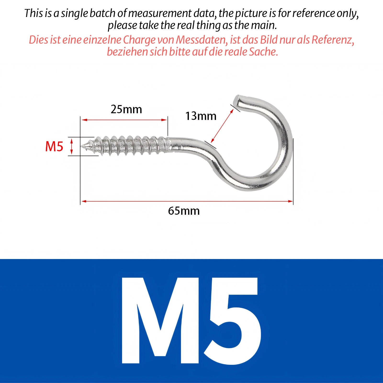 Screw-In Eye Hooks & Open Hooks — Nickel, Zinc & 304 Stainless, 16–106mm, All Sizes