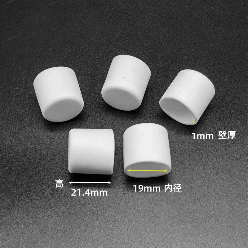 Goobetter Round PVC Rubber End Caps – 2.5mm to 19mm (Black, White, Transparent)