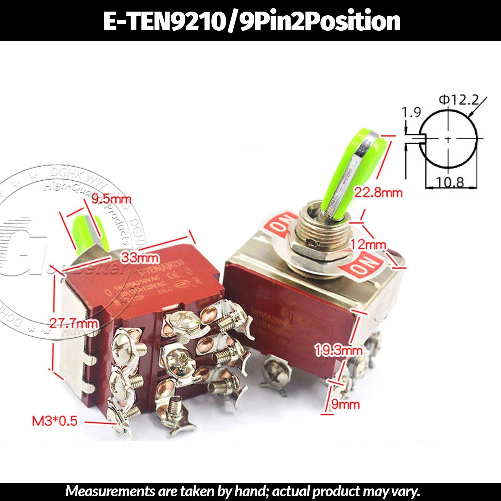 Miniature Toggle Switch — SPST/SPDT, 2–12 Pin, MTS/E-TEN/RLS Series, 79 Types