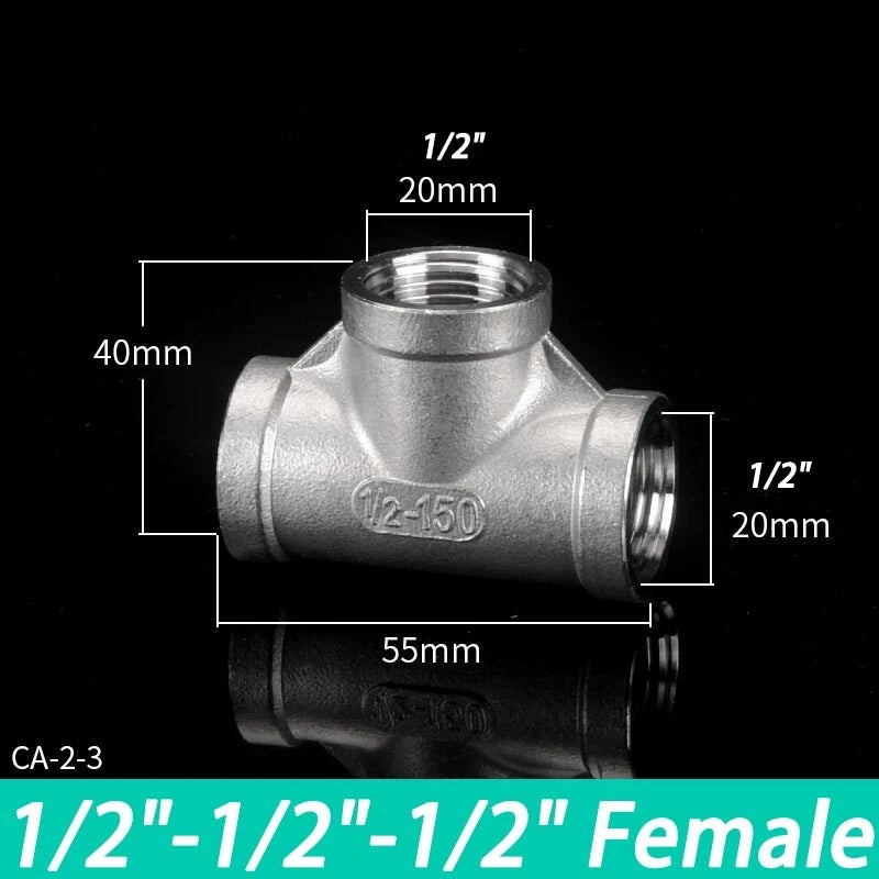 Stainless Steel BSP Pipe Fittings — Plug, Nipple, Elbow, T-Piece & More (1/8" to 4")