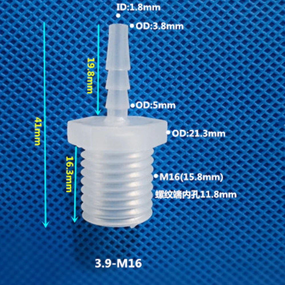 BSP Metric External Thread Straight Barb Connector – Plastic Hose Pipe Fitting