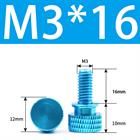 M3 M4 Anodized Aluminum Thumb Screws — Knurled Head Hand Bolts for PC Case, Fishing Rigs & DIY Projects