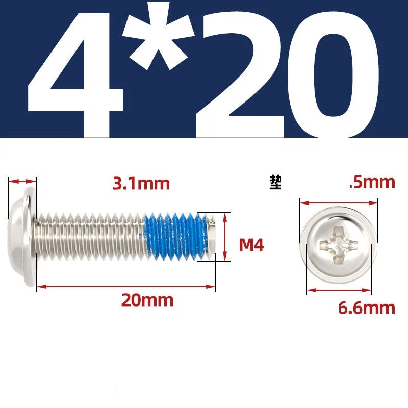 M2–M6 Flanged Button Head Screws – Carbon Steel, Phillips Drive, Nickel or Black Zinc Plated