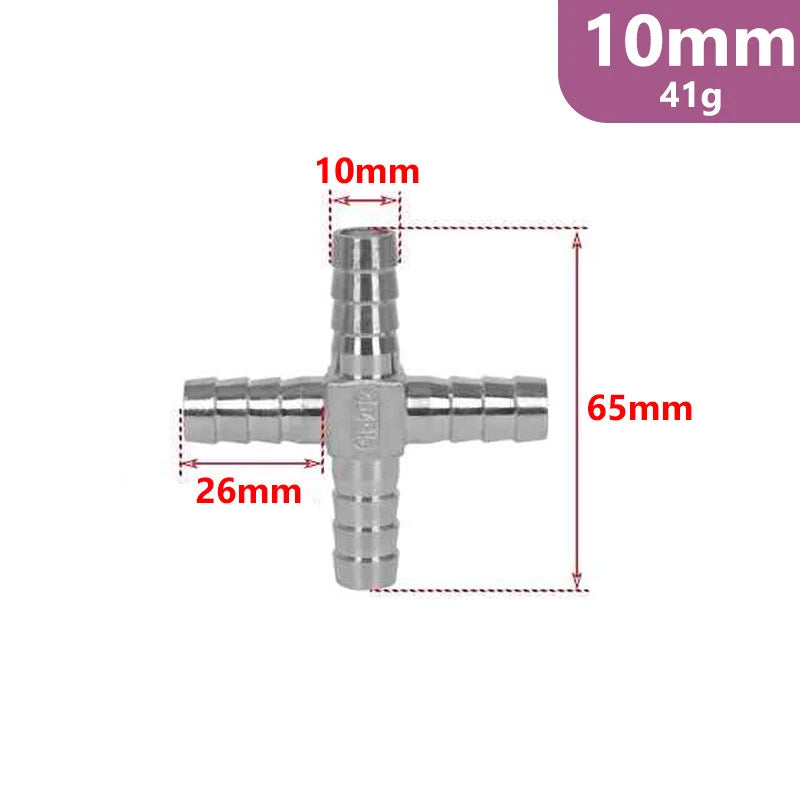 Stainless Steel Barb Hose Fittings — Straight, Elbow, Tee, Y-Piece & Cross