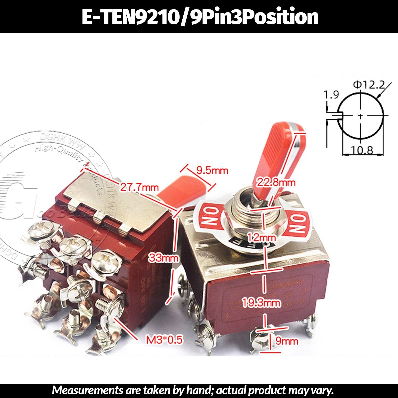 Miniature Toggle Switch — SPST/SPDT, 2–12 Pin, MTS/E-TEN/RLS Series, 79 Types