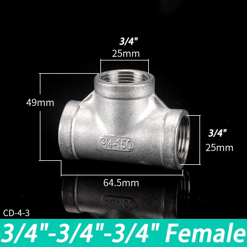 Stainless Steel BSP Pipe Fittings — Plug, Nipple, Elbow, T-Piece & More (1/8" to 4")