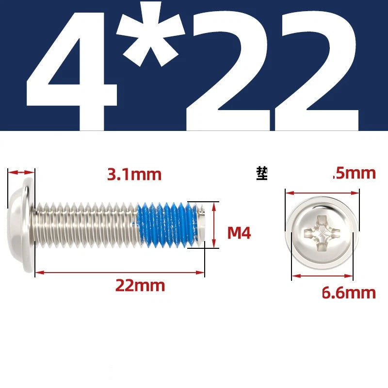 M2–M6 Flanged Button Head Screws – Carbon Steel, Phillips Drive, Nickel or Black Zinc Plated