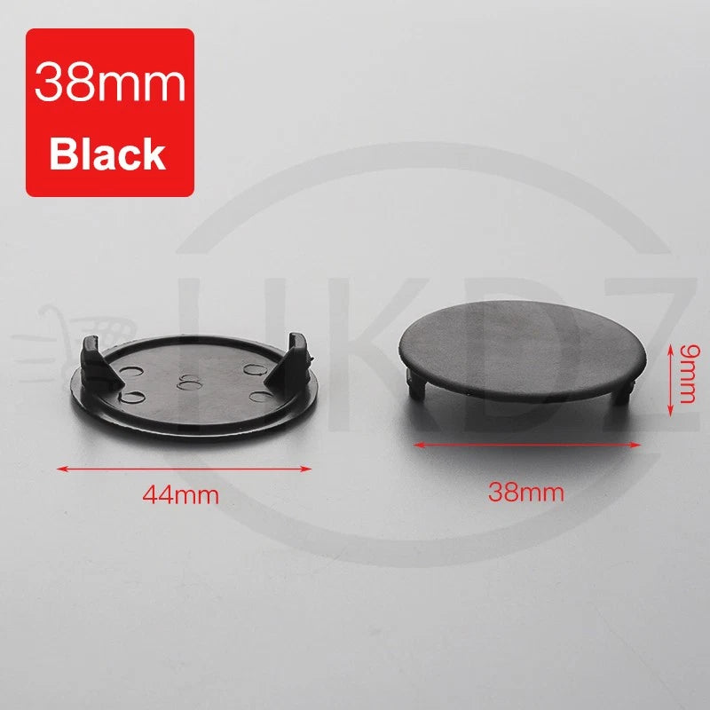 Plastic Screw Caps Covers – 5mm to 40mm Push-in Furniture Hole Plugs, Black, White and Brown