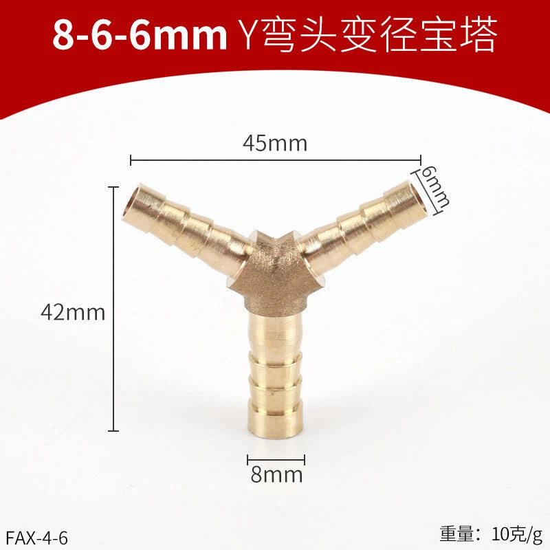 Brass Reducing Hose Fittings – Straight, L, T & Y Connectors for Gas & Air Tube