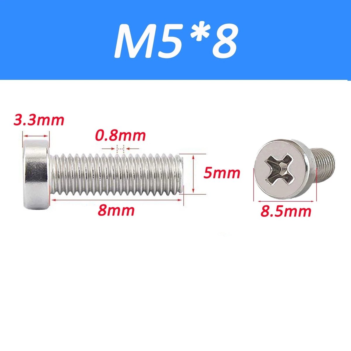 A2 Stainless Steel Torx Button Head Screws ISO 7380 - 1 | M4 M5 M6 M8 Chamfered - HomeDIYer