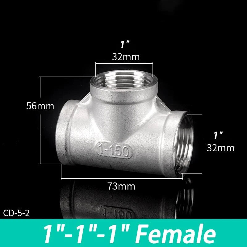 Stainless Steel BSP Pipe Fittings — Plug, Nipple, Elbow, T-Piece & More (1/8" to 4")