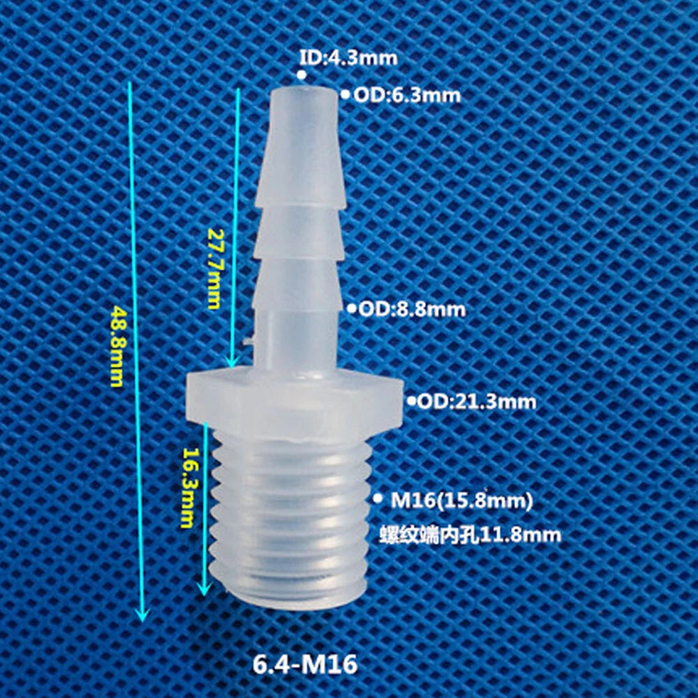 BSP Metric External Thread Straight Barb Connector – Plastic Hose Pipe Fitting