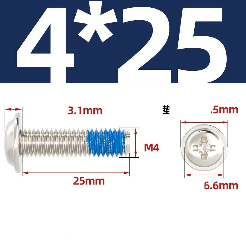 M2–M6 Flanged Button Head Screws – Carbon Steel, Phillips Drive, Nickel or Black Zinc Plated
