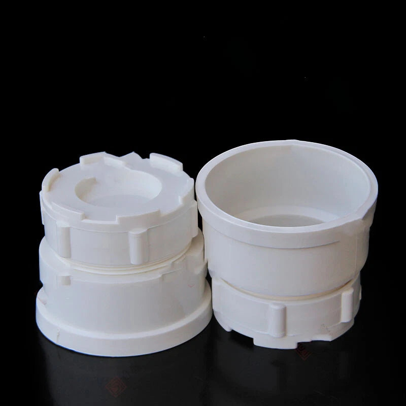 PVC Drain Pipe Connector Inspection Port Drainage Tube Fittings Reducer Adapters