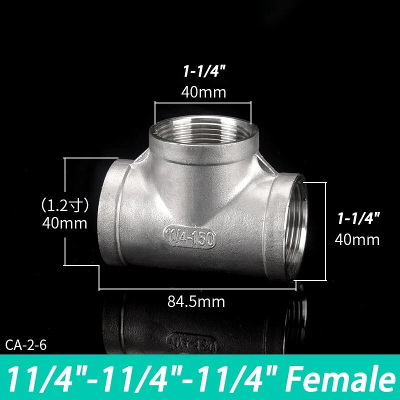 Stainless Steel BSP Pipe Fittings — Plug, Nipple, Elbow, T-Piece & More (1/8" to 4")