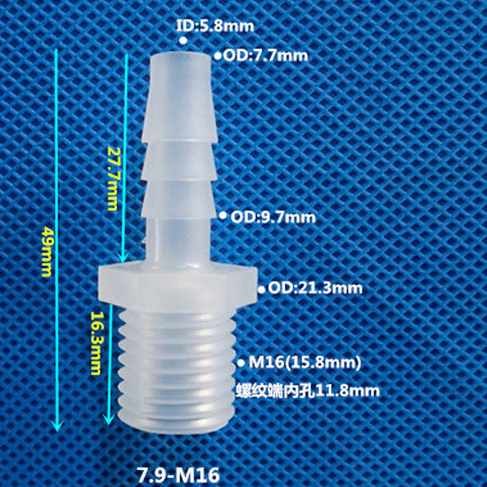 BSP Metric External Thread Straight Barb Connector – Plastic Hose Pipe Fitting