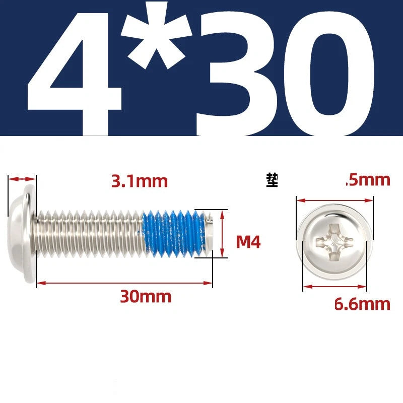 M2–M6 Flanged Button Head Screws – Carbon Steel, Phillips Drive, Nickel or Black Zinc Plated