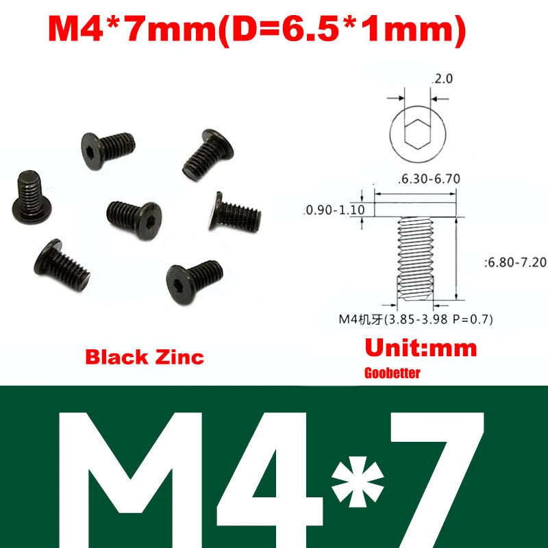 CM2/CM2.5/CM3/CM4 Ultra Thin Wafer Flat Head Phillips Screws – For Laptop & Computer Repair (M2–M4)