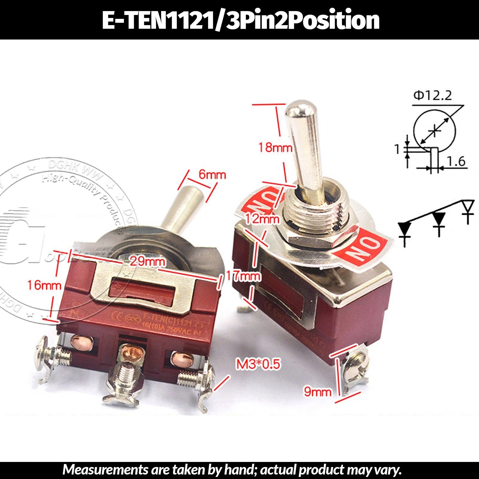Miniature Toggle Switch — SPST/SPDT, 2–12 Pin, MTS/E-TEN/RLS Series, 79 Types