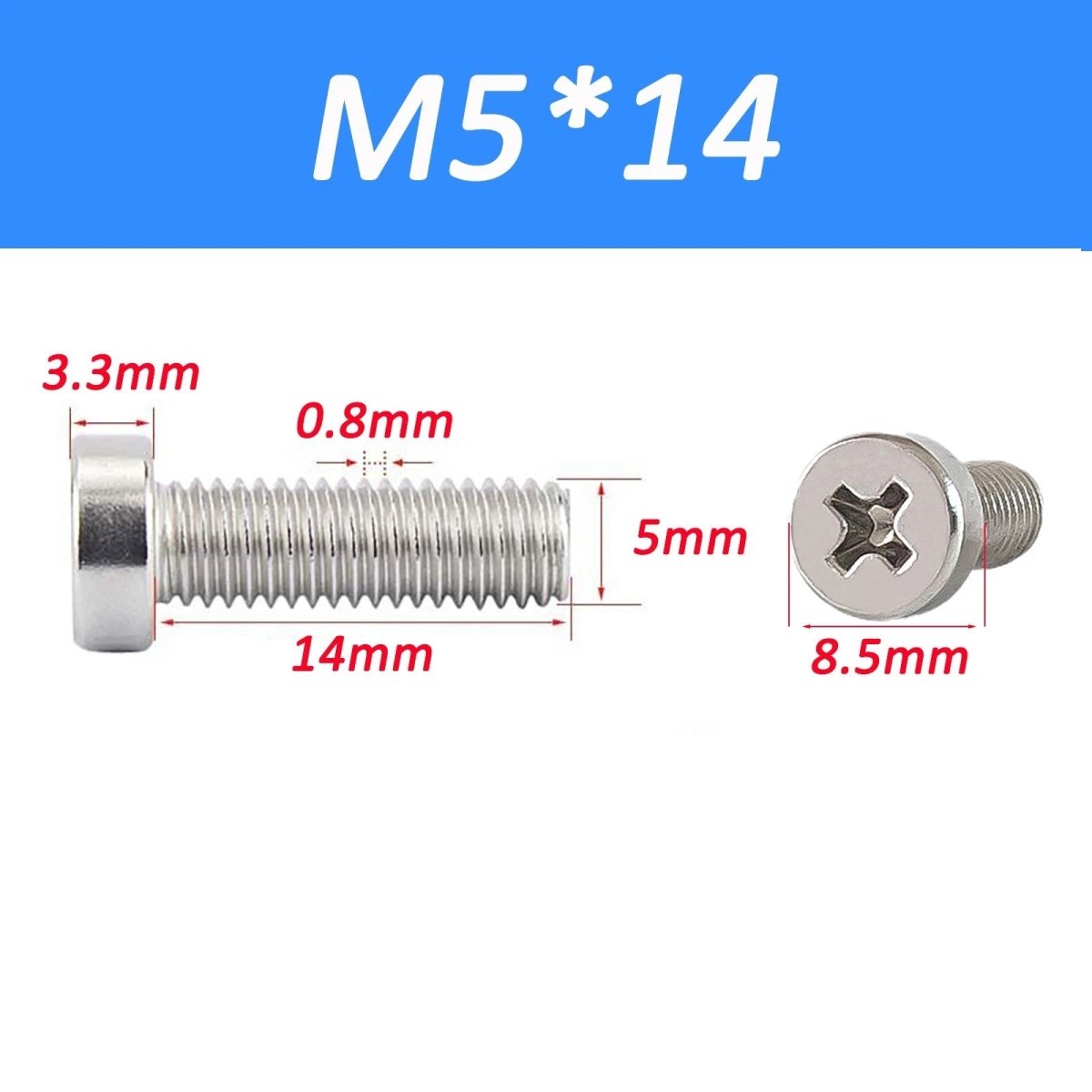 A2 Stainless Steel Cheese Head Phillips Machine Screws | M2–M8 Metric Bolts - HomeDIYer