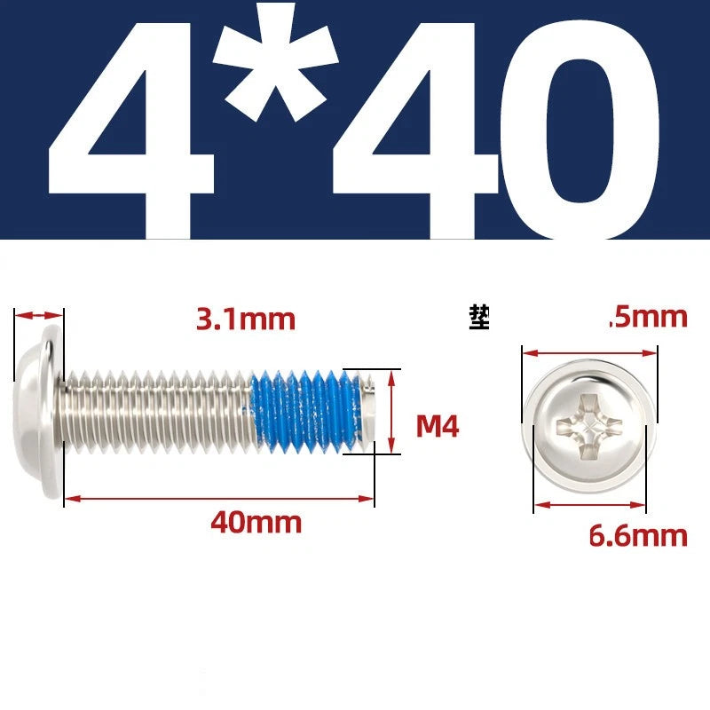 M2–M6 Flanged Button Head Screws – Carbon Steel, Phillips Drive, Nickel or Black Zinc Plated