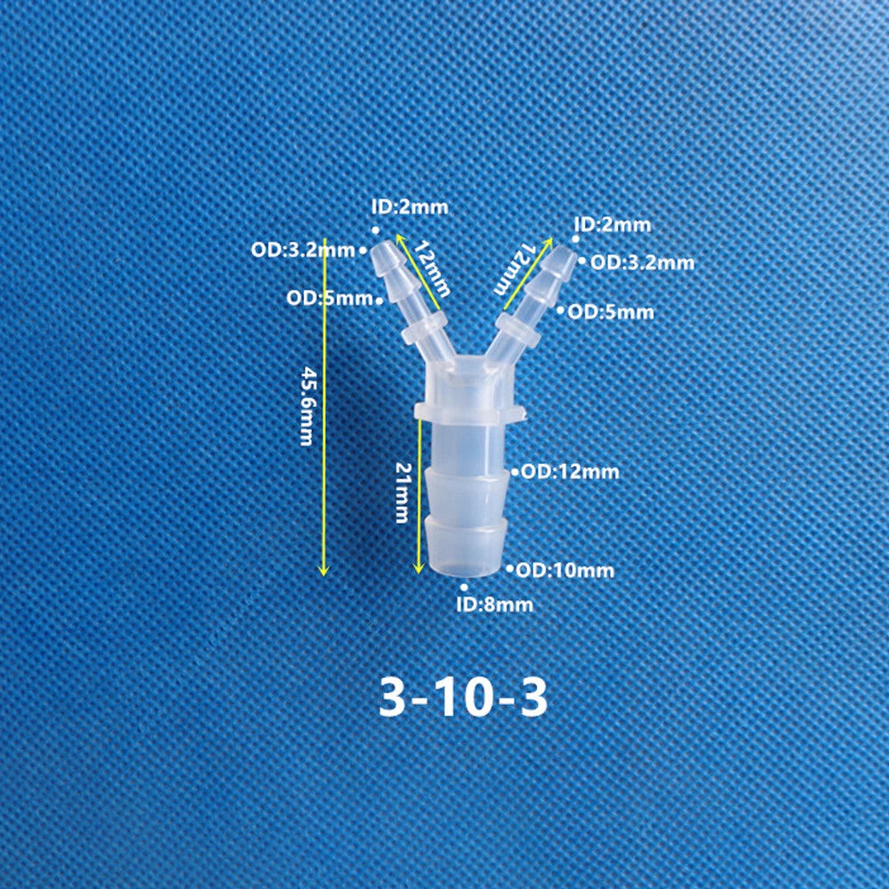 Y-Type 3-Way Barbed Hose Connector — Plastic Tee Fitting for Tube & Pipe