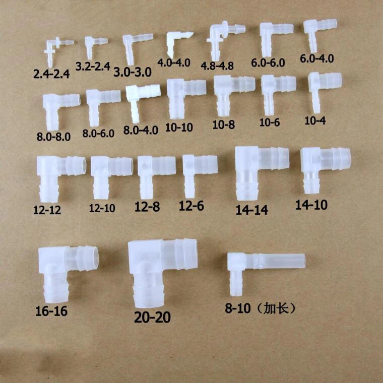 Plastic Hose Barb Fittings — Straight, Reducer, L, T, Y-Shape Pagoda Connectors