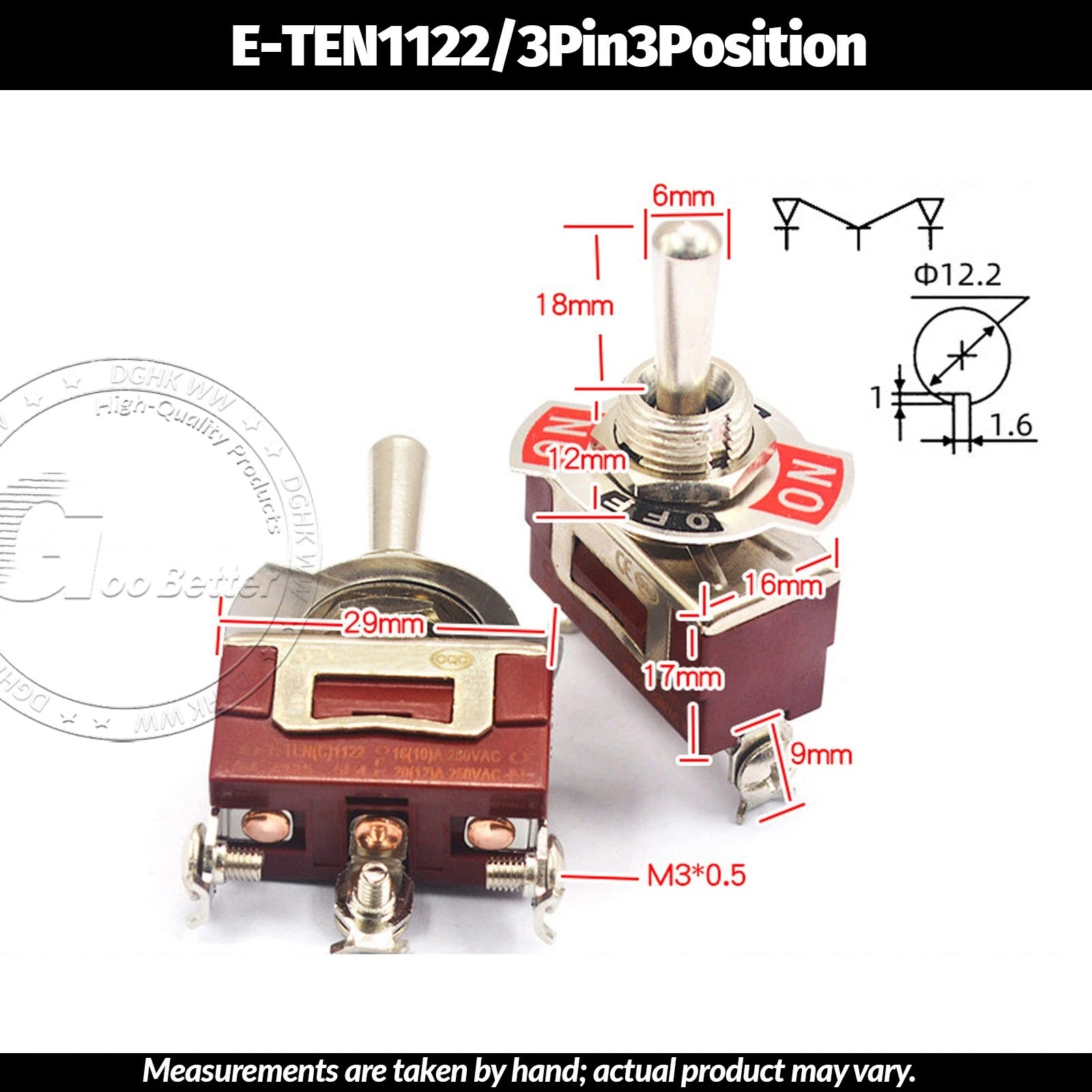 Miniature Toggle Switch — SPST/SPDT, 2–12 Pin, MTS/E-TEN/RLS Series, 79 Types