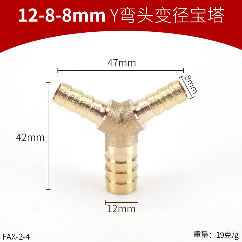 Brass Reducing Hose Fittings – Straight, L, T & Y Connectors for Gas & Air Tube