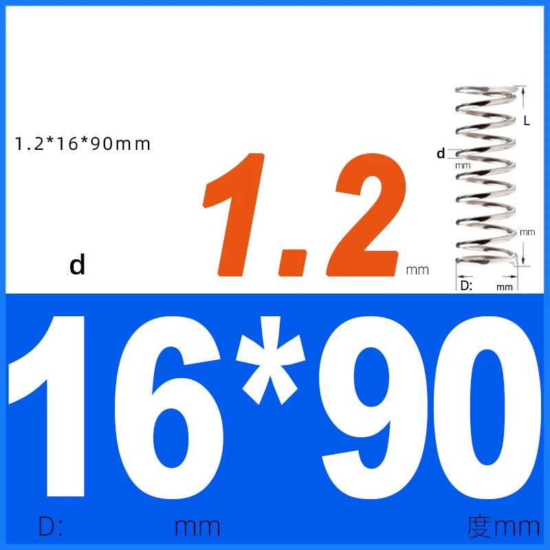 Compression Spring 1.2mm Wire Dia 14mm - 20mm OD Small Pressure Springs