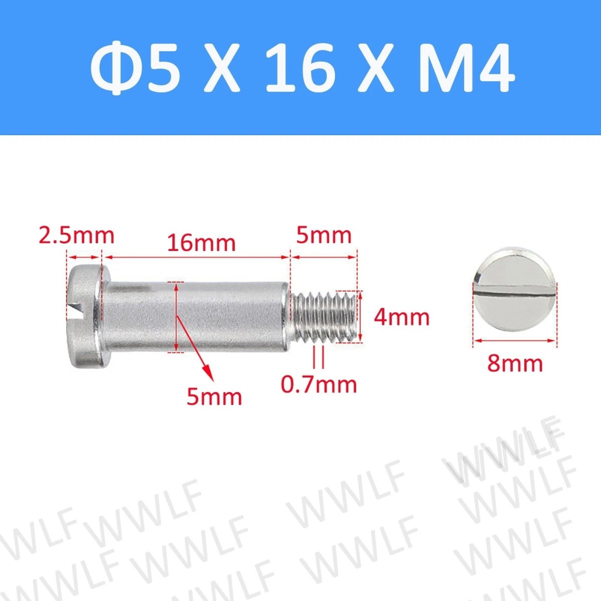 A2 Stainless Steel Slotted Shoulder Bolts DIN 923 | Step Stripper Bolts M1.6–M10 - HomeDIYer