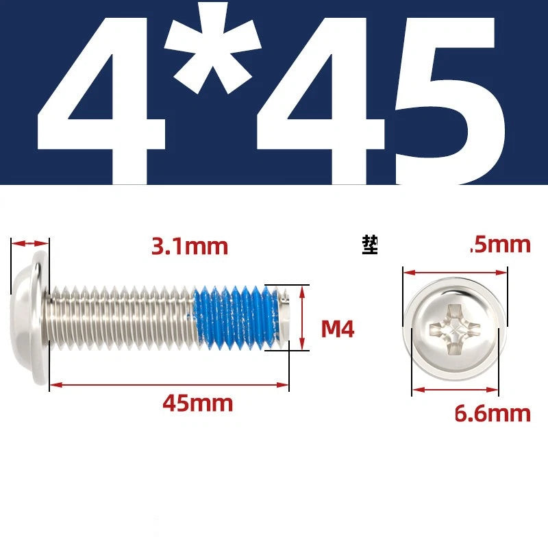 M2–M6 Flanged Button Head Screws – Carbon Steel, Phillips Drive, Nickel or Black Zinc Plated
