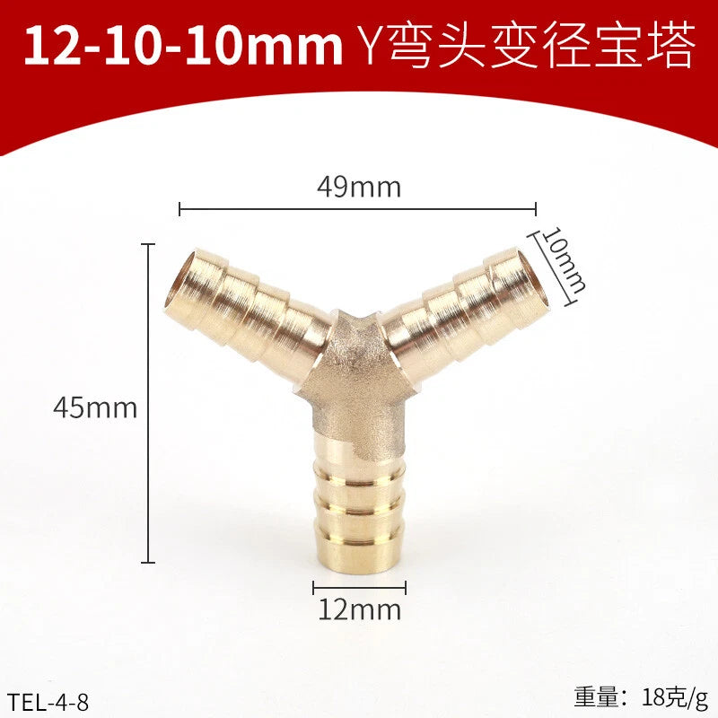 Brass Reducing Hose Fittings – Straight, L, T & Y Connectors for Gas & Air Tube