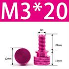 M3 M4 Anodized Aluminum Thumb Screws — Knurled Head Hand Bolts for PC Case, Fishing Rigs & DIY Projects