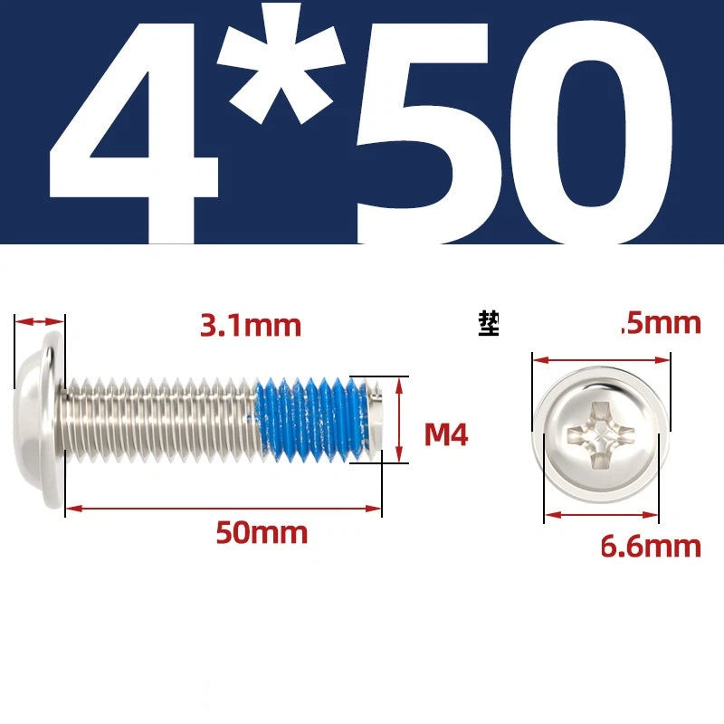 M2–M6 Flanged Button Head Screws – Carbon Steel, Phillips Drive, Nickel or Black Zinc Plated