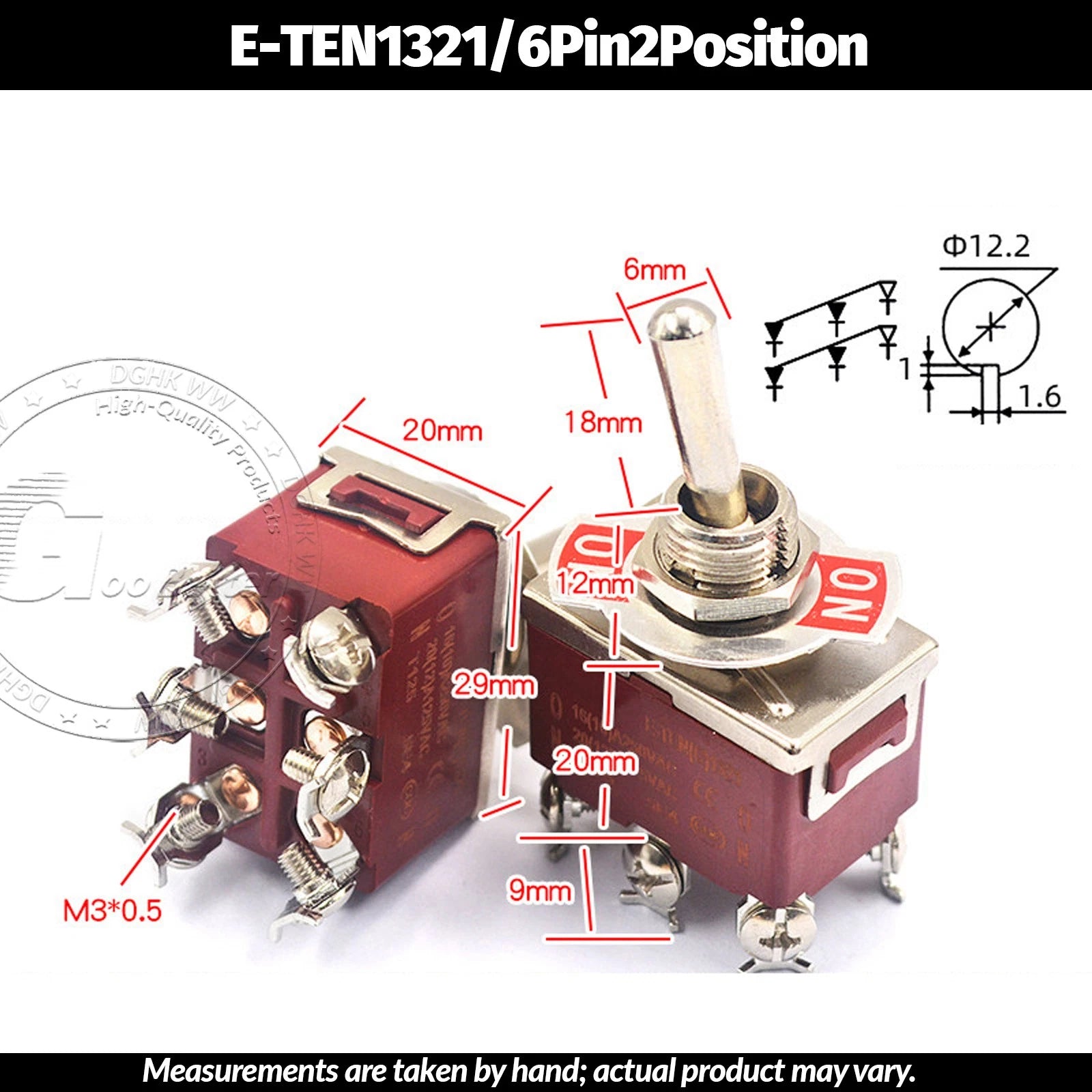 Miniature Toggle Switch — SPST/SPDT, 2–12 Pin, MTS/E-TEN/RLS Series, 79 Types